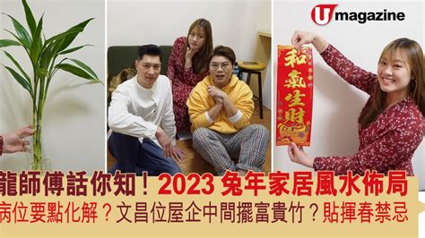 文昌位2023|2023兔年家居風水佈局 龍師傅話你知！ 病位要點化。